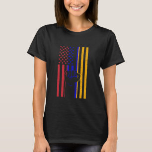 T-shirt Arménie Amérique USA Poing main Arméniens Racines