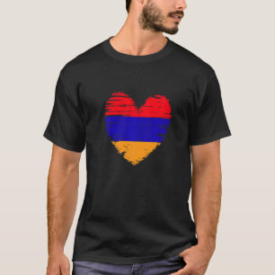 T-shirt Arménie Coeur drapeau arménien Fierté arménienne