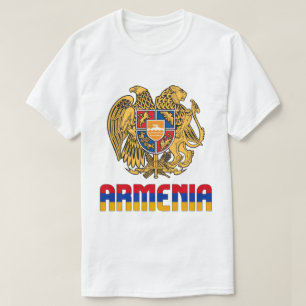 T-shirt Arménie Drapeau et blason Patriotique