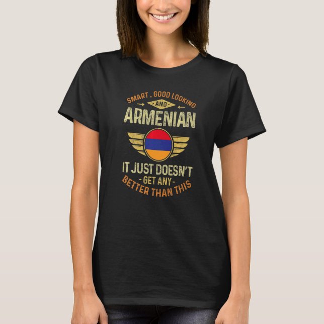T-shirt Arménie Drapeau Fiers Arméniens Hommes & Femmes (Devant)