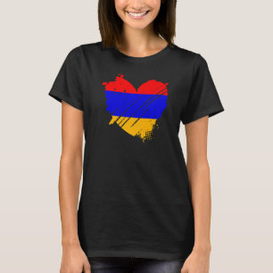 T-shirt Arménie Drapeau J'aime C'est dans mon ADN pour les