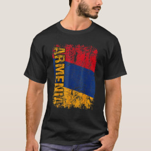 T-shirt ARMÉNIE Gros Drapeau Vintage DistARMÉE