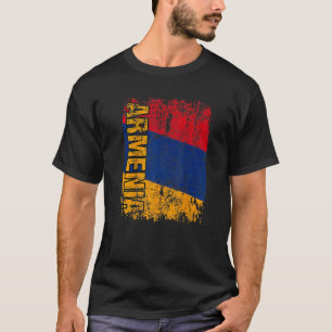 T-shirt ARMÉNIE Gros Drapeau Vintage DistARMÉE