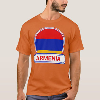 T-shirt Arménie Pays Badge Arménie Drapeau Arménie