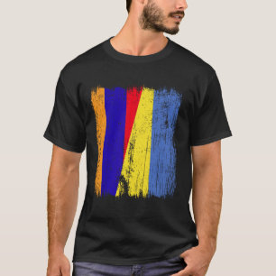 T-shirt Arménie Ukraine Demi-drapeau Arménien Héritage Ukr