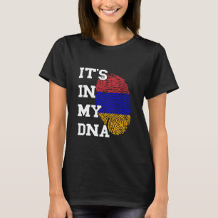 T-shirt Arménien C'est Dans Mon Empreinte Digitale Racine