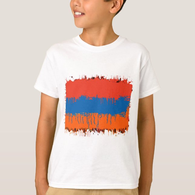 T-shirt Arménien FlagSplat (Devant)
