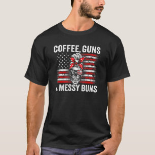 T-shirt Armes à café et armes à feu Messy Pro Gun Femmes C