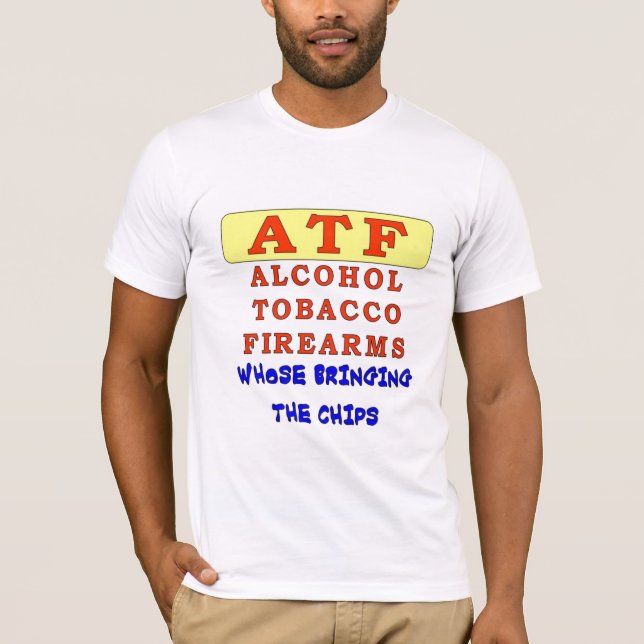 T-SHIRT ARMES À FEU DE TABAC D'ALCOOL (Devant)