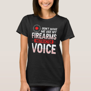 T-shirt Armes à feu instructeur pistolet tir sécurité Trai