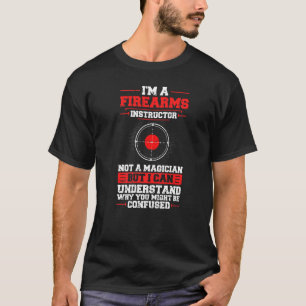 T-shirt Armes à feu instructeur pistolet tir sécurité Trai