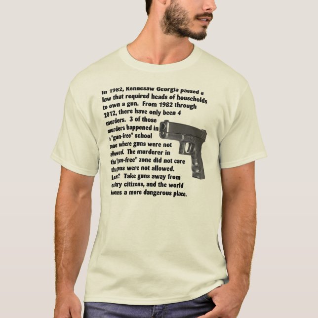 T-shirt Armes à feu pour des citoyens (Devant)