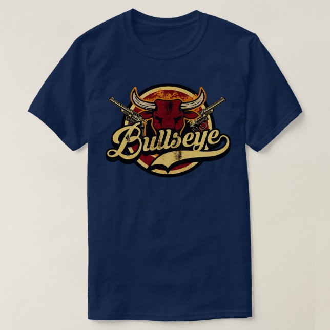 T-shirt Armes à feu vintage Bullseye (Design devant)