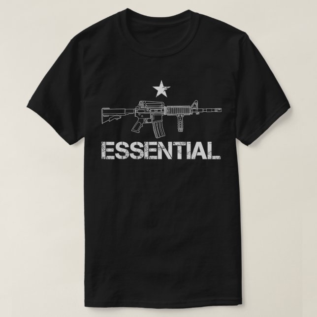 T-shirt Armes Armes Arme à feu de fusil AR15 (Design devant)