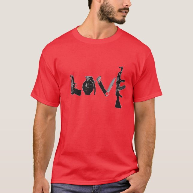 T-shirt Armes d'amour (Devant)