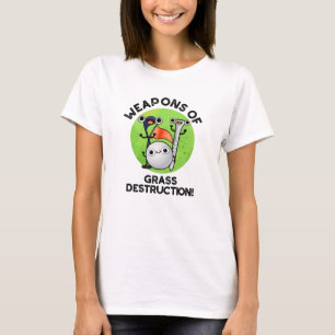 T-shirt Armes De Destruction De L'Herbe Drôle Golf Pun