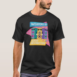 T-shirt Armes de destruction de verre façon 90
