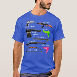T-shirt Armes de musique métallique