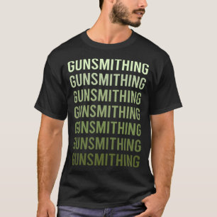 T-shirt Armes de texte vert Armurier