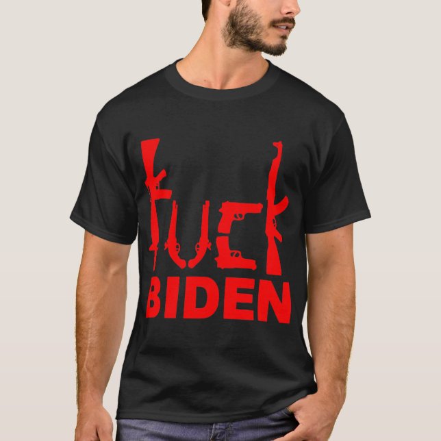 T-shirt Armes F**|< Biden #USAPatriotGraphics © (Devant)