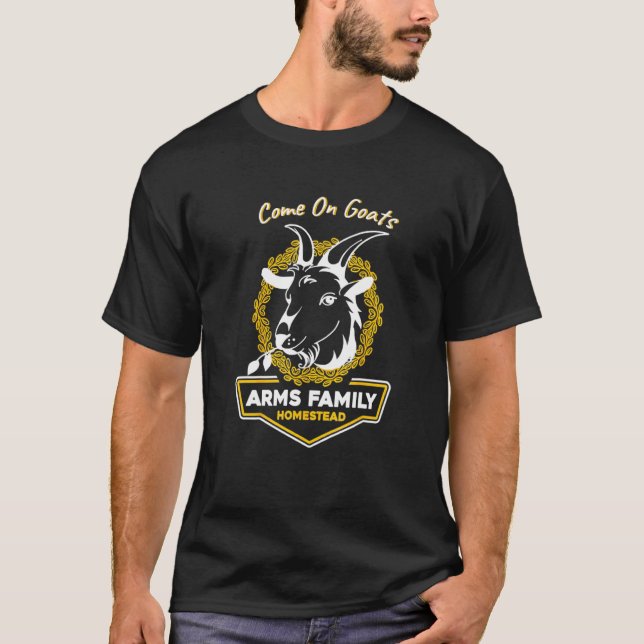 T-shirt Armes Famille Homestead Come On Chèvres (Devant)