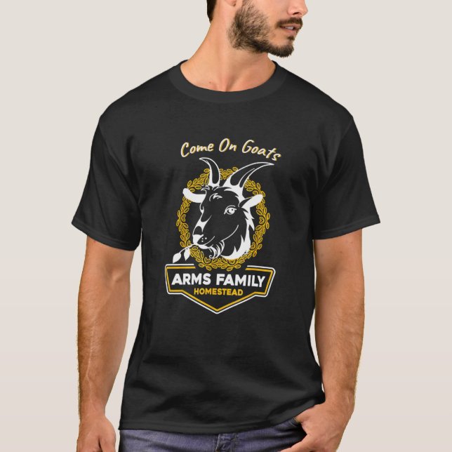 T-shirt Armes Famille Homestead Come On Chèvres (Devant)