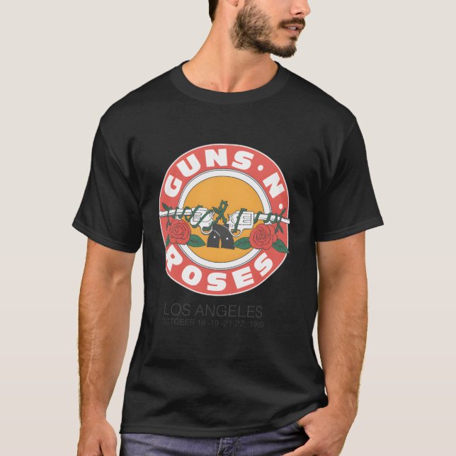 T-shirt Armes Officielles Nâ€™ Roses 1989 Sceau à balles L (Devant)