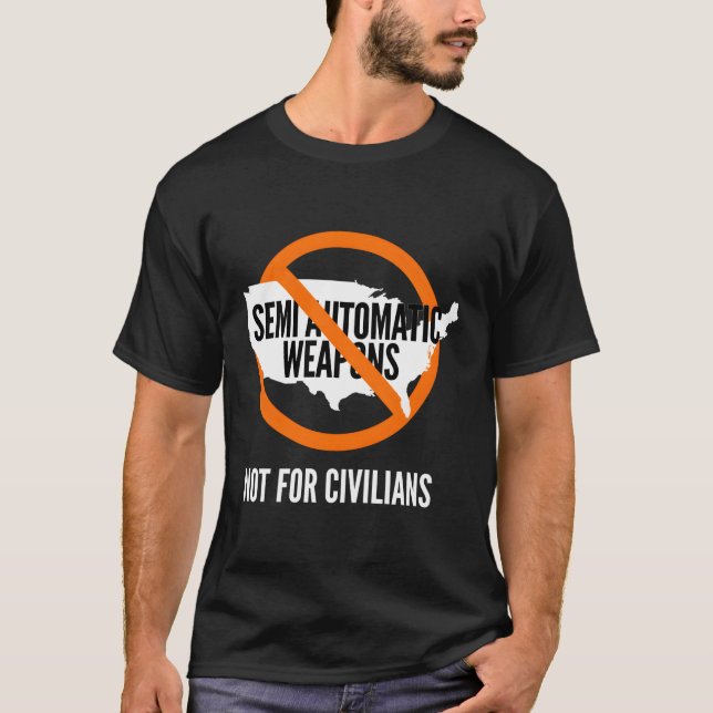 T-shirt Armes semi-automatiques de bande Assez Stop Gun Vi (Devant)