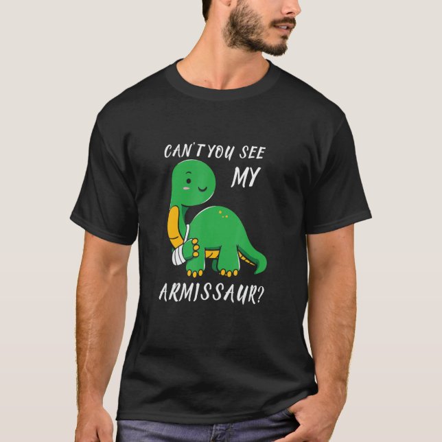 T-shirt Armissaur Blessures au bras cassé Dinosaure Récupé (Devant)