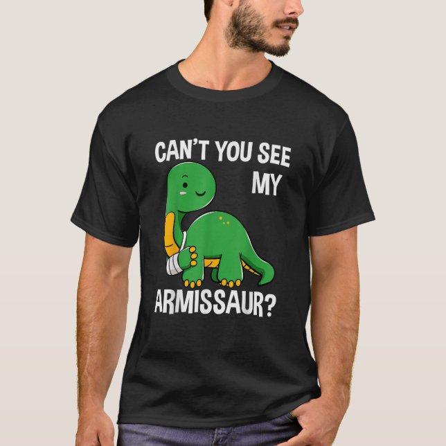 T-shirt Armissaur os brisés Blessure au bras Dinosaure Réc (Devant)