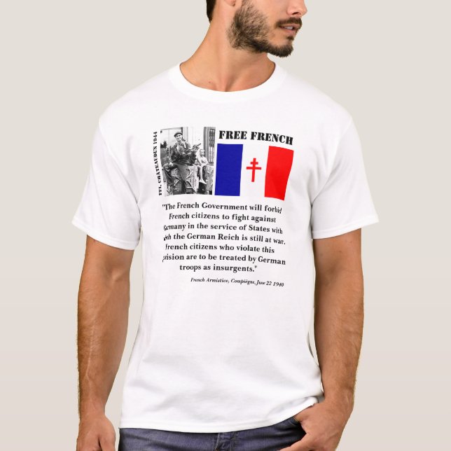 T-shirt Armistice français/Français libre (Devant)