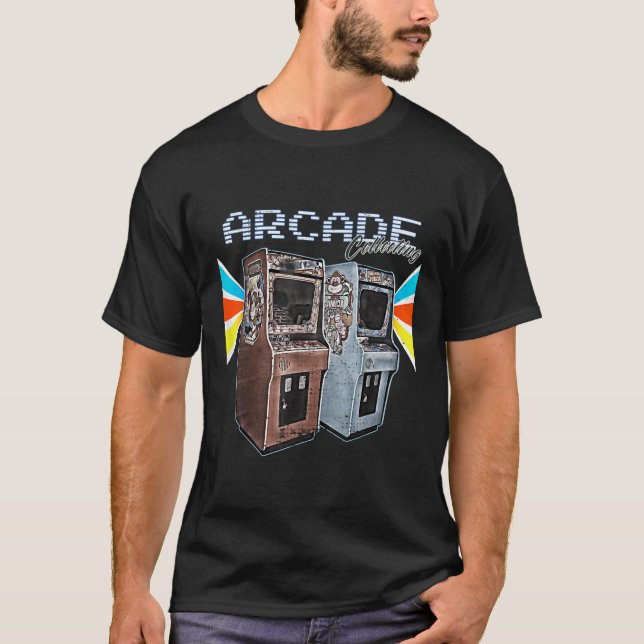 T-shirt Armoire d'arcade machine 1970 1980 1990 Jeu vidéo  (Devant)