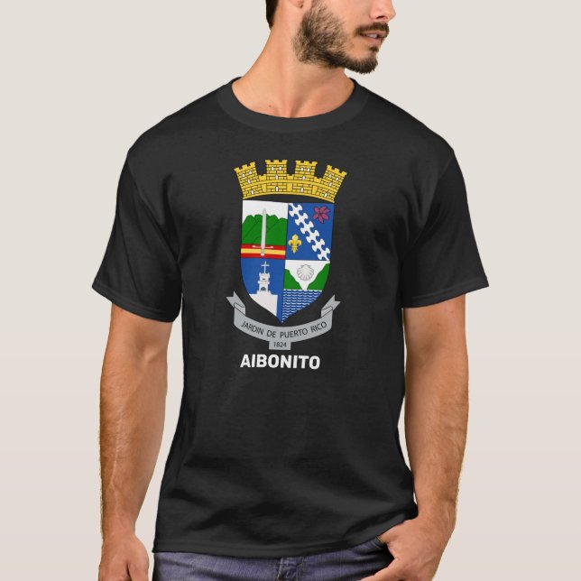 T-shirt Armoiries - Aibonito, Porto Rico (Devant)
