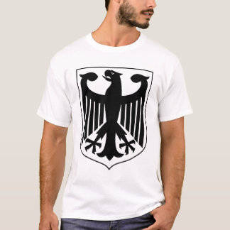 T-shirt Armoiries allemandes Art minimaliste noir et blanc