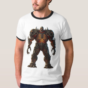 T-shirt Armoiries crâniennes Imaginaire foncé Créature Sci
