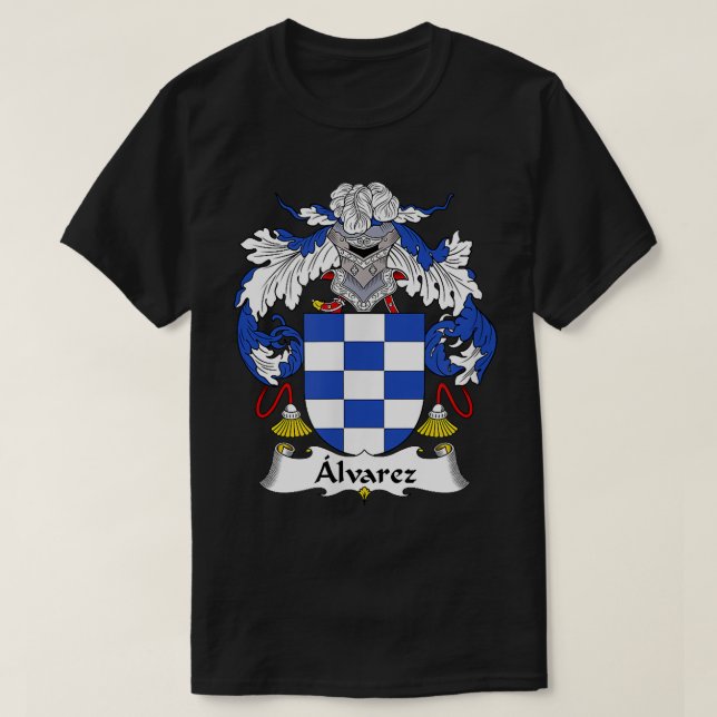T-shirt Armoiries d'Alvarez Crête de famille (Design devant)