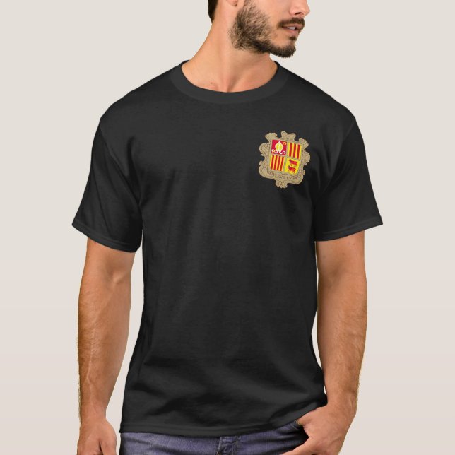 T-shirt Armoiries d'Andorre (Devant)