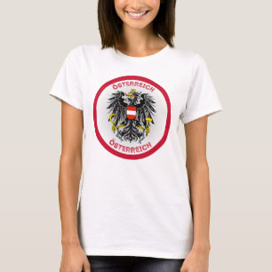 T-shirt Armoiries d'Autriche de forme circulaire