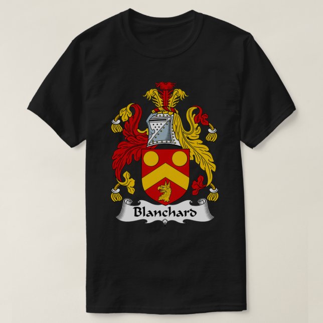 T-shirt Armoiries de Blanchard Famille Crest (Design devant)
