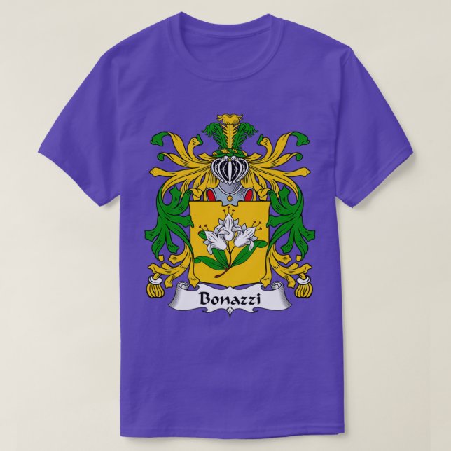 T-shirt Armoiries de Bonazzi Armoiries de la famille (Design devant)