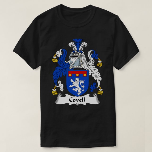 T-shirt Armoiries de Covell Crest de famille (Design devant)