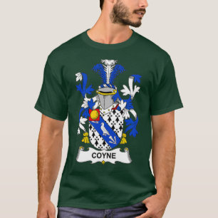 T-shirt Armoiries de Coyne Armoiries de la famille Crest