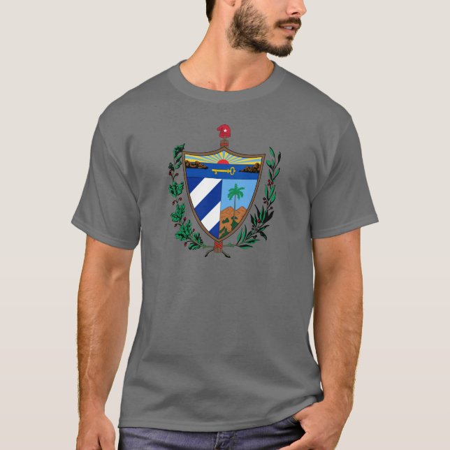 T-shirt Armoiries de Cuba (Devant)