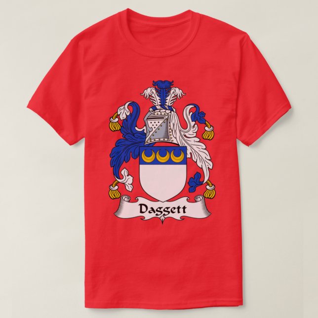 T-shirt Armoiries de Daggett Famille Crest (Design devant)