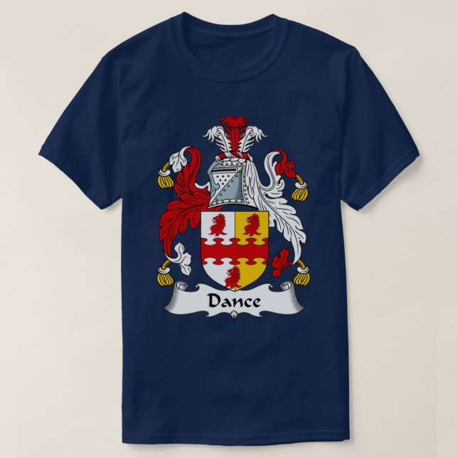 T-shirt Armoiries de danse Famille Crest (Design devant)