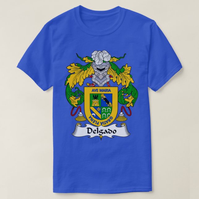 T-shirt Armoiries de Delgado Famille Crest (Design devant)