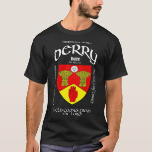 T-shirt Armoiries de Derry Ireland Irish Crest