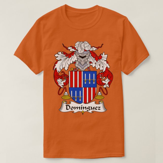 T-shirt Armoiries de Dominguez Famille Crest (Design devant)