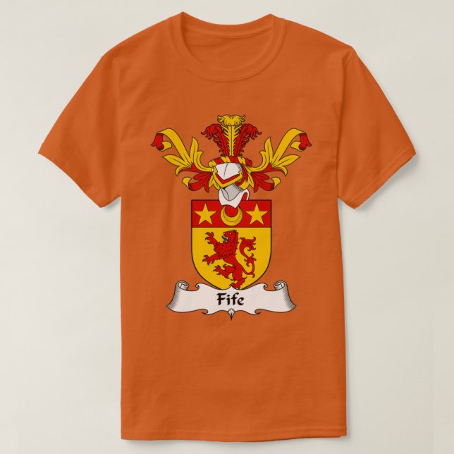 T-shirt Armoiries de Fife Armoiries de la famille (Design devant)