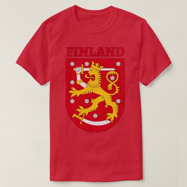 T-shirt Armoiries de Finlande (Design devant)